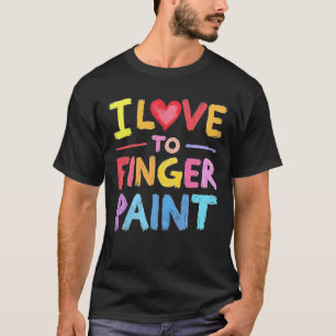 Funny Matching I Liebe to Finger Paint Couples T-Shirt