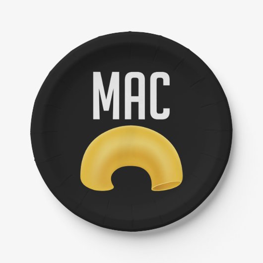 Funny Matching Macaroni und Käse Halloween Pappteller (Vorderseite)