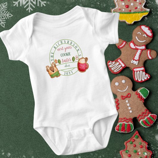 Funny Matching Weihnachten Nächstes Jahr's Cookie Baby Strampler