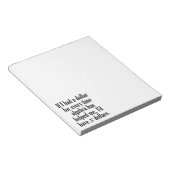 Funny Math/Algebra Zitat - Ich hätte x Dollar Notizblock (angewinkelt)