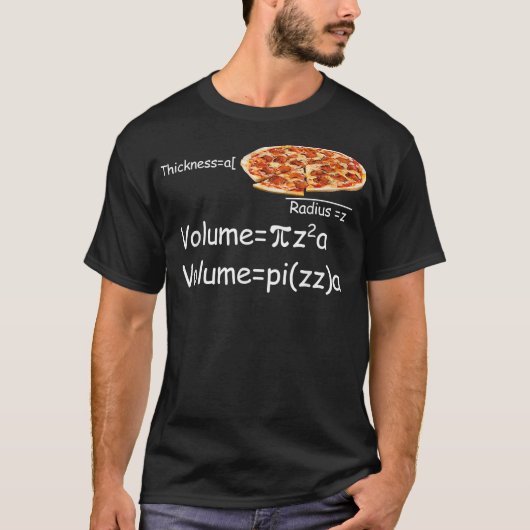 Funny Math and Pizza equation Funny Math and Pizza T-Shirt (Vorderseite)
