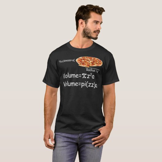Funny Math and Pizza equation Funny Math and Pizza T-Shirt (Vorne ganz)