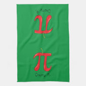Funny Math Cherry Pi Symbol Geschirrtuch (Vertikal)