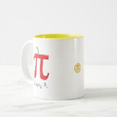 Funny Math Cherry Pi Symbol Zweifarbige Tasse (Vorderseite Links)