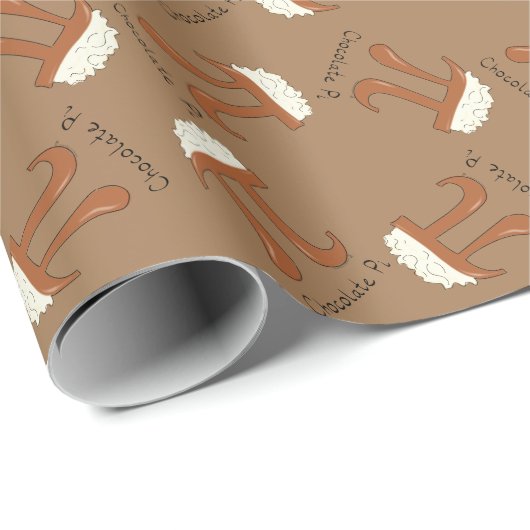 Funny Math Chocolate Pi Symbol Geschenkpapier (Rolleneckpunkt)