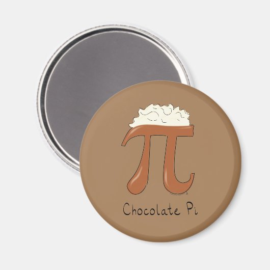 Funny Math Chocolate Pi Symbol Magnet (Vorderseite/Rückseite)