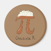 Funny Math Chocolate Pi Symbol Magnet (Vorne)