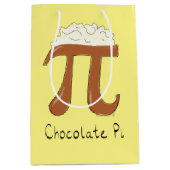 Funny Math Chocolate Pi Symbol Mittlere Geschenktüte (Vorderseite)