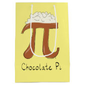 Funny Math Chocolate Pi Symbol Mittlere Geschenktüte (Rückseite)