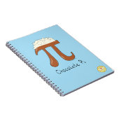 Funny Math Chocolate Pi Symbol Notizblock (Rechte Seite)