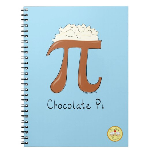 Funny Math Chocolate Pi Symbol Notizblock (Vorderseite)