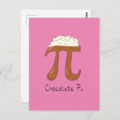 Funny Math Chocolate Pi Symbol Postkarte (Vorne/Hinten)