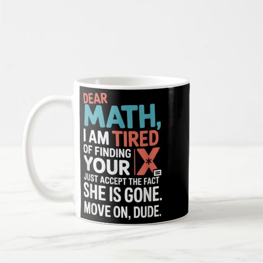 Funny Math Design For Boys Girls Math Teachers Men Kaffeetasse (Links)