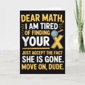 Funny Math Design For Boys Girls Math Teachers Men Karte (Vorderseite)