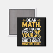 Funny Math Design For Boys Girls Math Teachers Men Magnet (Vorderseite/Rückseite)