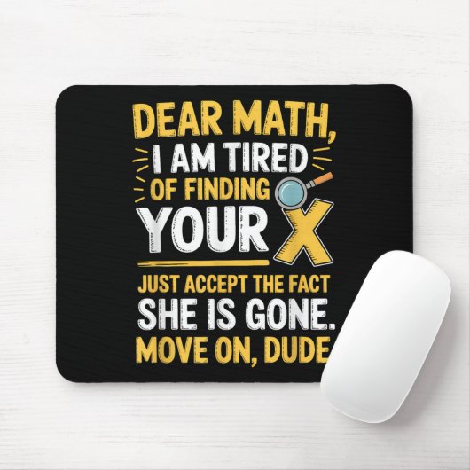 Funny Math Design For Boys Girls Math Teachers Men Mousepad (Mit Mouse)