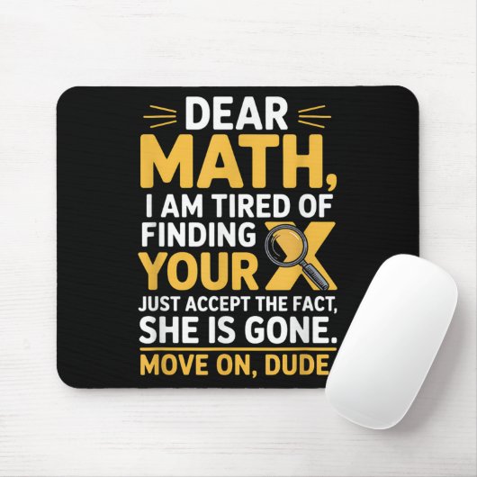 Funny Math Design For Boys Girls Math Teachers Men Mousepad (Mit Mouse)