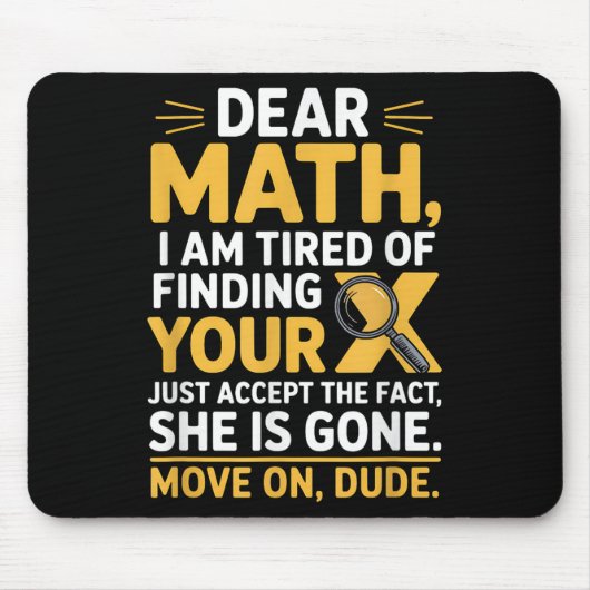 Funny Math Design For Boys Girls Math Teachers Men Mousepad (Vorne)