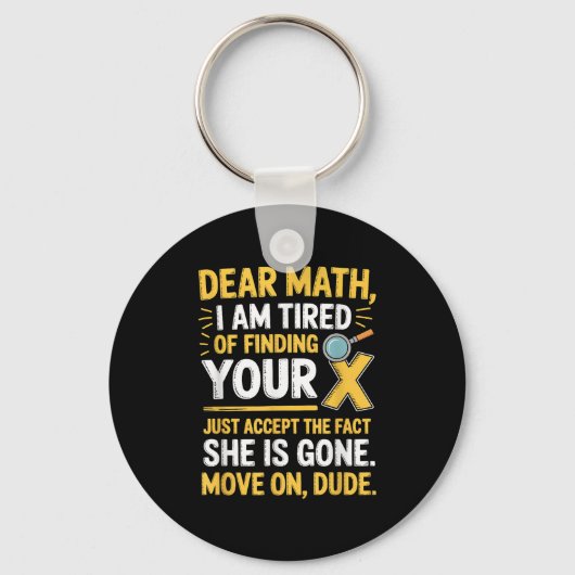 Funny Math Design For Boys Girls Math Teachers Men Schlüsselanhänger (Vorderseite)