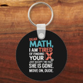 Funny Math Design For Boys Girls Math Teachers Men Schlüsselanhänger (Vorderseite)