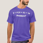 Funny Math Equation Viral Mathematics verwirren Eq T-Shirt<br><div class="desc">Funny Mah Equation Viral Mathematics Verwirrende Gleichung Druck .Karo unsere Mathematik T Shirts Auswahl für die besten in einzigartigen oder maßgeschneiderten,  handgefertigten Stücken aus unseren Bekleidungsläden.</div>