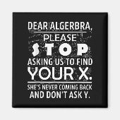 Funny Math For Math Lovers Nerd Nerdy Hilarious De Magnet (Vorne)