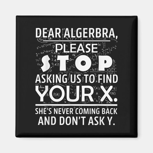 Funny Math For Math Lovers Nerd Nerdy Hilarious De Magnet (Vorne)