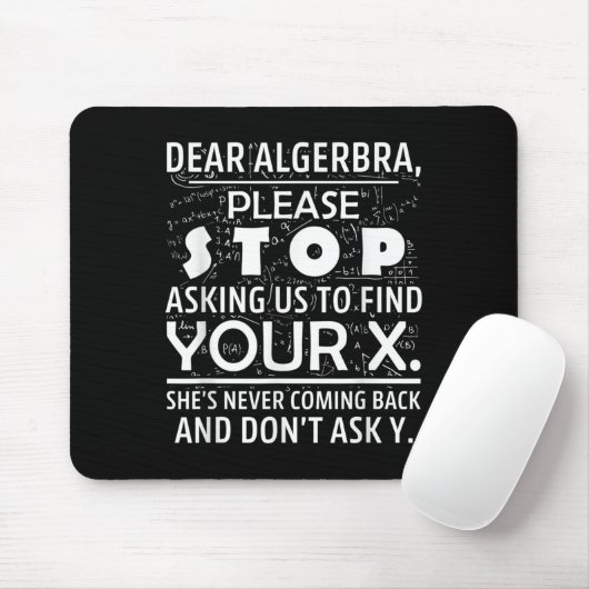 Funny Math For Math Lovers Nerd Nerdy Hilarious De Mousepad (Mit Mouse)