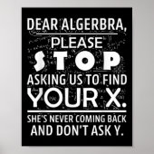Funny Math For Math Lovers Nerd Nerdy Hilarious De Poster (Vorne)