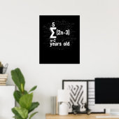Funny Math Geek 16. Geburtstag 16 Jahre alt Poster (Heimbüro)