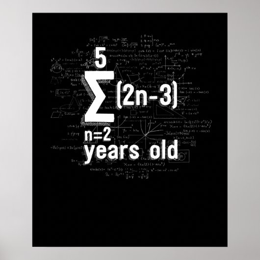 Funny Math Geek 16. Geburtstag 16 Jahre alt Poster (Vorne)
