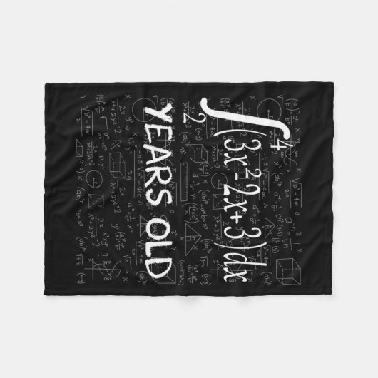 Funny Math Geek 50 Years Old 50th Birthday Integra Fleecedecke (Vorderseite (Horizontal))