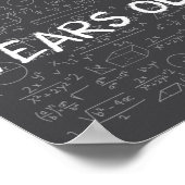 Funny Math Geek 50 Years Old 50th Birthday Integra Poster (Ecke)