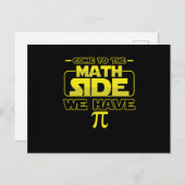 Funny Math Geek Mathematician Mathlete Come To The Postkarte (Vorne/Hinten)