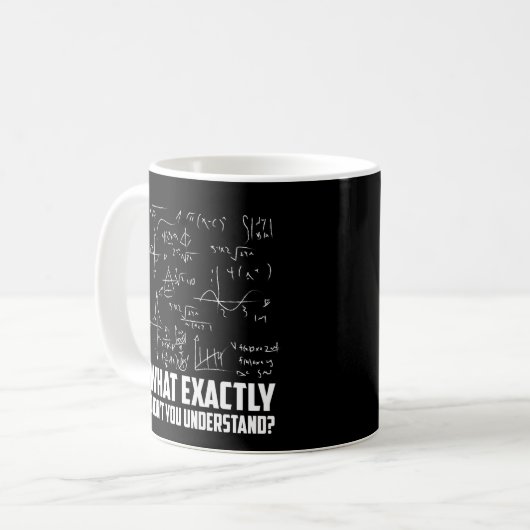 Funny Math Geek Physik Science Joke Kaffeetasse (Vorderseite Links)