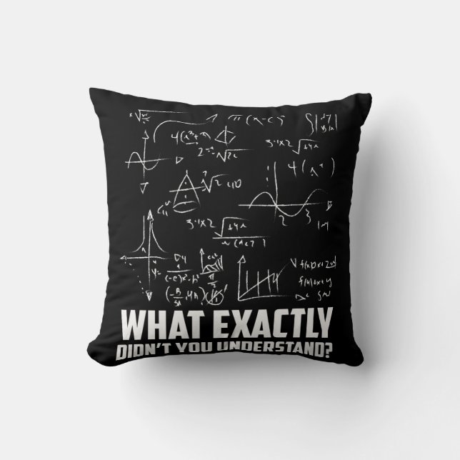 Funny Math Geek Physik Science Joke Kissen (Vorderseite)