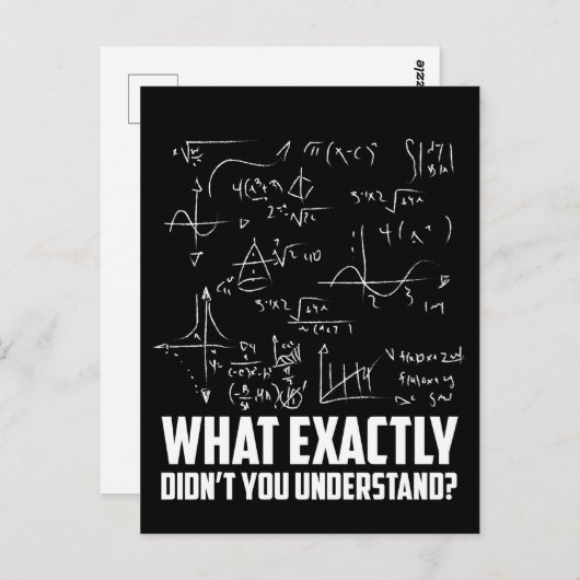 Funny Math Geek Physik Science Joke Postkarte (Vorne/Hinten)