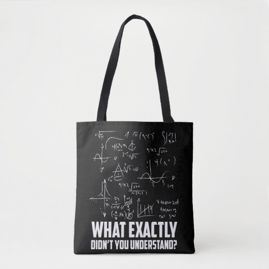 Funny Math Geek Physik Science Joke Tasche (Vorderseite)