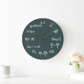 Funny Math Genius Geek Große Wanduhr (Zuhause)