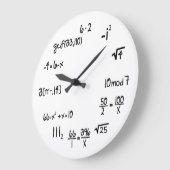 Funny Math Genius Geek Große Wanduhr (Winkel)