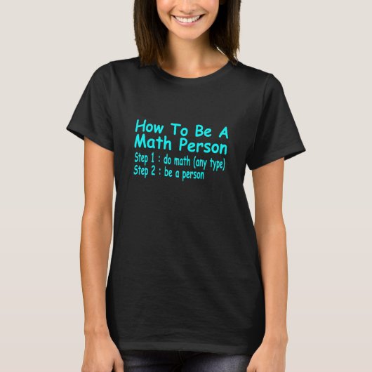 Funny Math gibt Math Person Mathematic T-Shirt (Vorderseite)