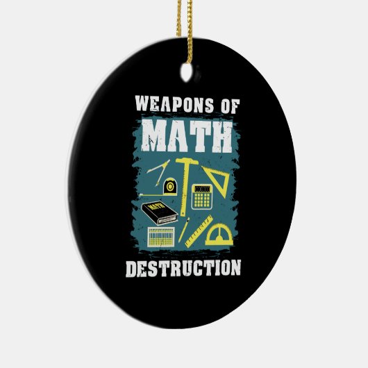 Funny Math Gifts Keramik Ornament (Rechts)