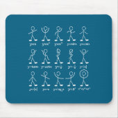 Funny Math Graph Stick Figures Algebra Calculus Hu Mousepad (Vorne)