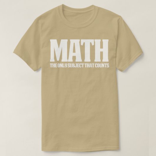 Funny Math Great Mah Geschenk Mah zählt 1 T-Shirt (Design vorne)