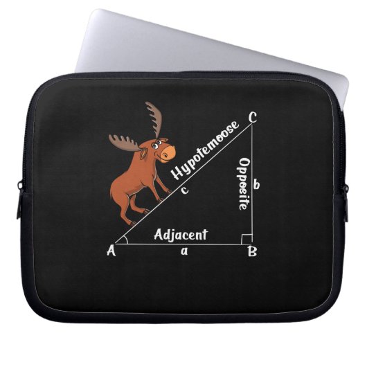 Funny Math Hypotemoose Geometry Else Joke Pun Laptopschutzhülle (Vorderseite)