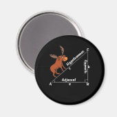 Funny Math Hypotemoose Geometry Else Joke Pun Magnet (Vorderseite/Rückseite)