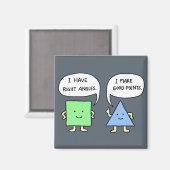 Funny Math Joke Magnet Niedlich Geometry Joke Magn (Vorderseite/Rückseite)