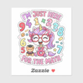 Funny Math Joke Numbers Sticker for Kids (Blatt)