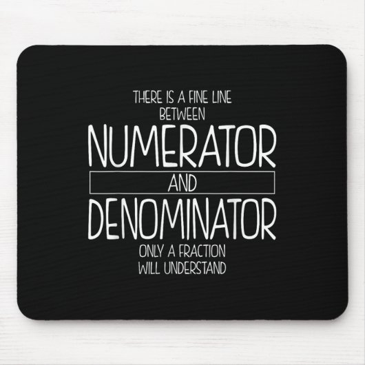 Funny Math Lehrer Joke Männer Frauen Spaß Beste Ma Mousepad (Vorne)