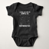 Funny Math Lehrer Mathematik Nerd Baby Strampler (Vorderseite)